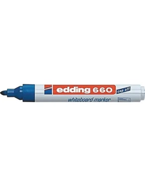 Marcador Edding 660 para pizarra blanca azul
