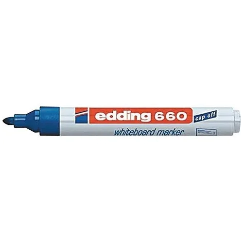 Marcador Edding 660 para pizarra blanca azul