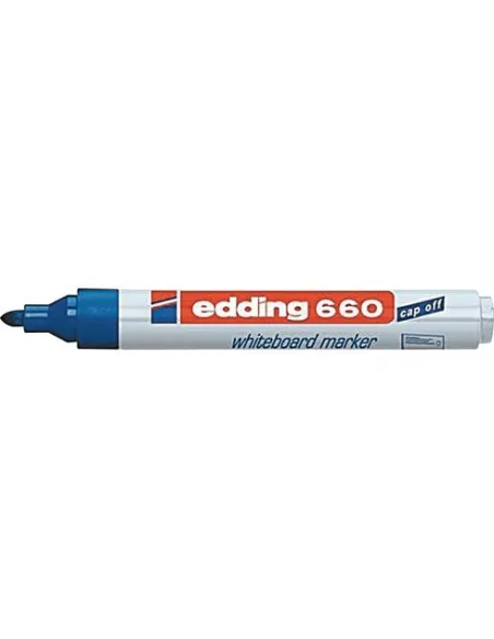 Marcador Edding 660 para pizarra blanca azul
