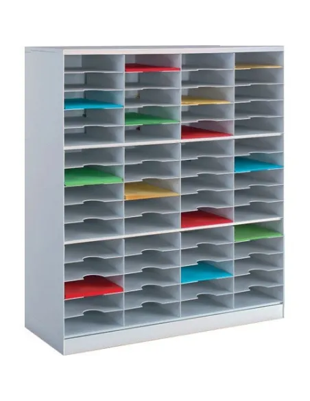 Organizador modular superponible 90cm 20 casilleros gris