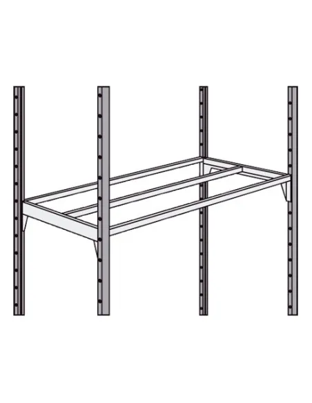 Pack 2 tabletas para estanteria - 125 x 40 cm