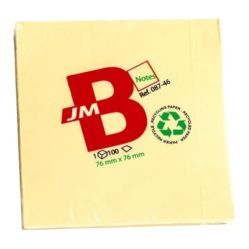 Bloc 120 notas recicladas 76x76