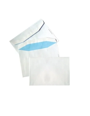 500 sobres blanco 120x176 90g sin ventana