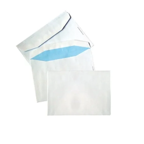 500 sobres blanco 120x176 90g sin ventana