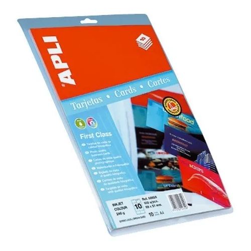 Tarjetas visita Apli 246g Glossy calidad foto
