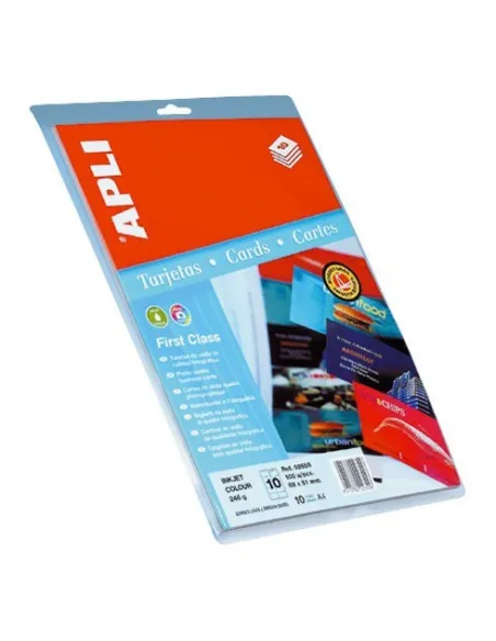 Tarjetas visita Apli 246g Glossy calidad foto