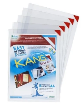 Pack 5 fundas adhesivas A4 kang easy clic