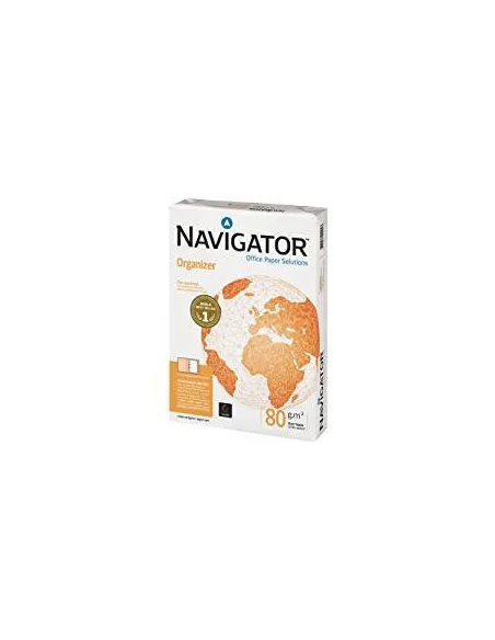 Papel A4 perforado 4 taladros 80 gramos Navigator organizer