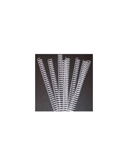 Espirales metálicas 32mm paso 5:1 para encuadernar blanca
