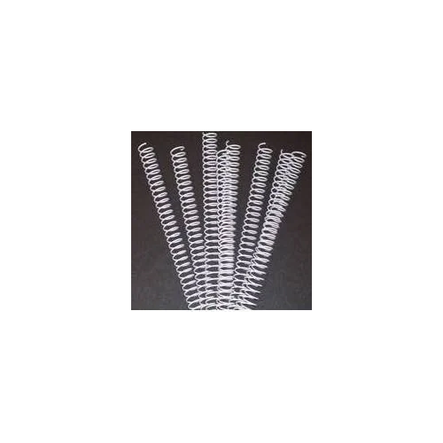Espirales metálicas 44mm paso 5:1 para encuadernar blanca