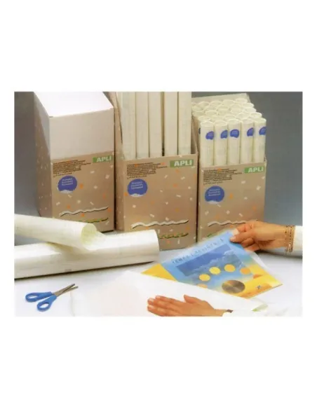 Forro libro adhesivo 80 mic 3x0,5m Apli