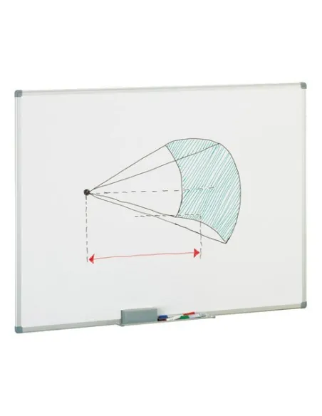 Pizarra blanca marco aluminio 45x60