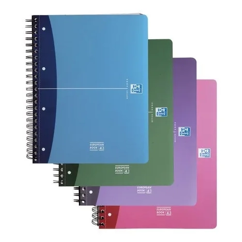Cuaderno espiral Oxford european book A5+ 100h