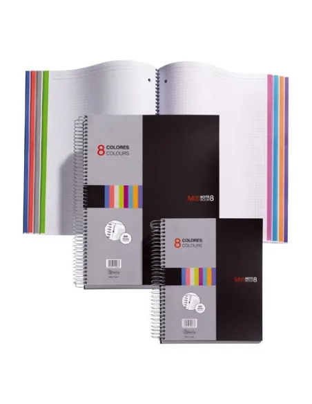 Cuaderno Miquelrius 8 colores A4