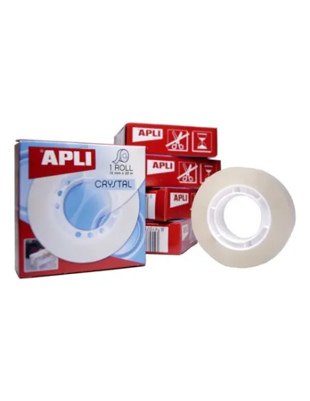 Cinta adhesiva crystal Apli 19mmx33m