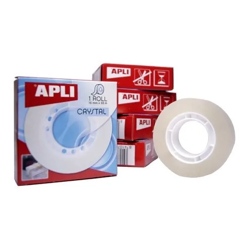 Cinta adhesiva crystal Apli 15mmx33m