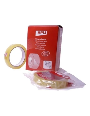 Cinta adhesiva transparente Apli 12mmx33m