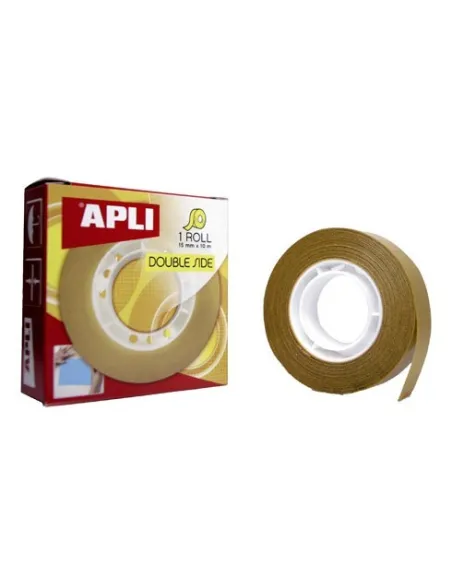 Cinta adhesiva Apli doble cara 10mmx15m