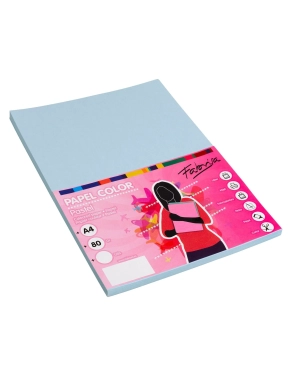 Papel de colores A4 80 gramos azul 100 hojas