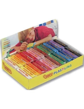 Caja de 30 pastillas plastilina 50g colores surtidos