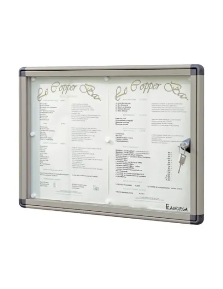 Vitrina anuncios exterior para 2 hojas