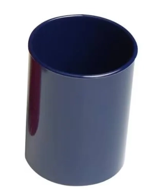 Cubilete Faibo portalapices redondo plastico azul
