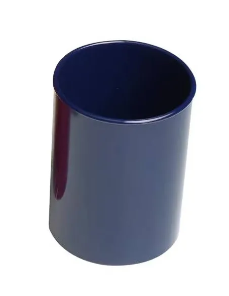 Cubilete Faibo portalapices redondo plastico azul