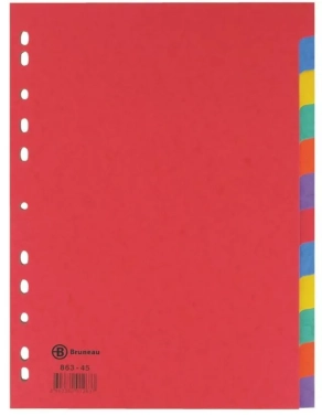 Separadores 12 divisiones color A4 JMB