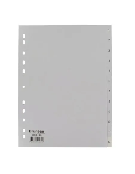 Juego separadores numericos 12 divisiones A4 JMB
