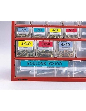 Cinta Dymo plastica blanca Letratag