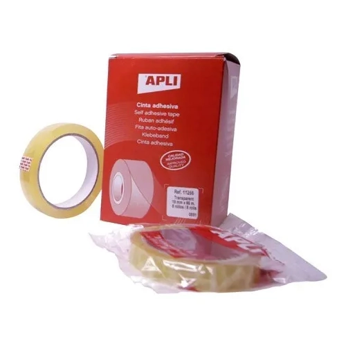 Cinta adhesiva transparente 12mmx66m