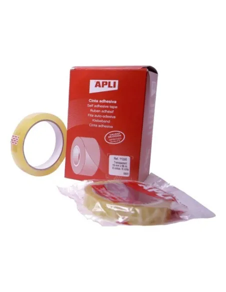 Cinta adhesiva transparente 12mmx66m