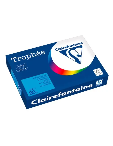 500h papel A4 azul intenso 80gr