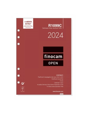 Recambio agenda anillas finocam Open 1000 catalan