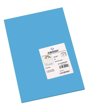 Cartulina A4 canson Iris 185 gramos azul maldivas