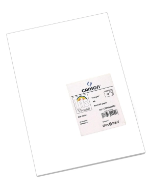 Cartulina A4 canson Iris 185 gramos blanca