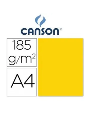 Cartulina A4 canson Iris 185 gramos gualda