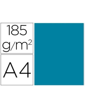Cartulina A4 canson Iris 185 gramos Azul caribe