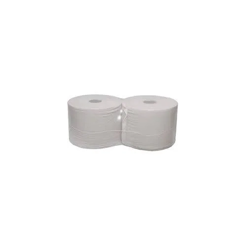 Rollo papel industrial 2 capas blanco