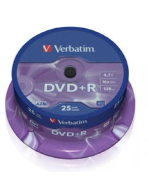 Bobina 25 DVD+R Verbatim