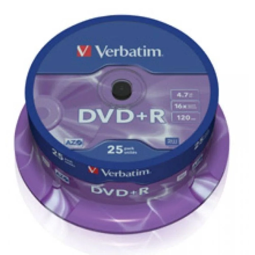 Bobina 25 DVD+R Verbatim