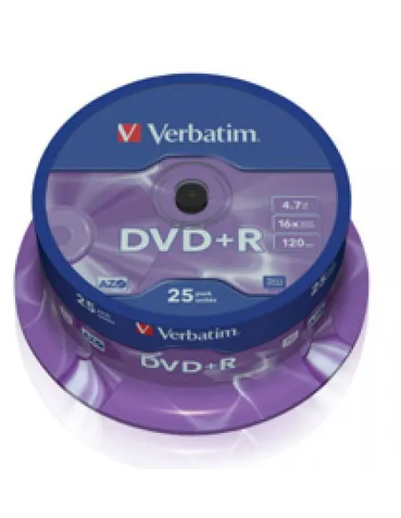 Bobina 25 DVD+R Verbatim