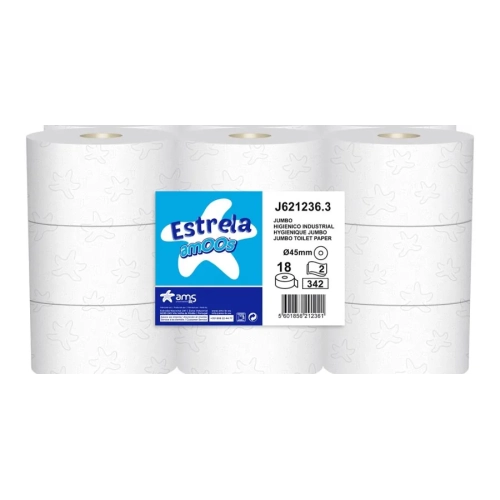 Pack 18 bobinas papel higienico mini jumbo