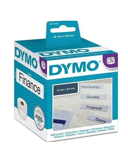 Etiquetas en rollo Dymo 12x50mm