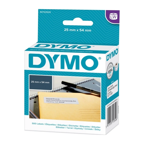 Etiquetas en rollo Dymo 25x54mm
