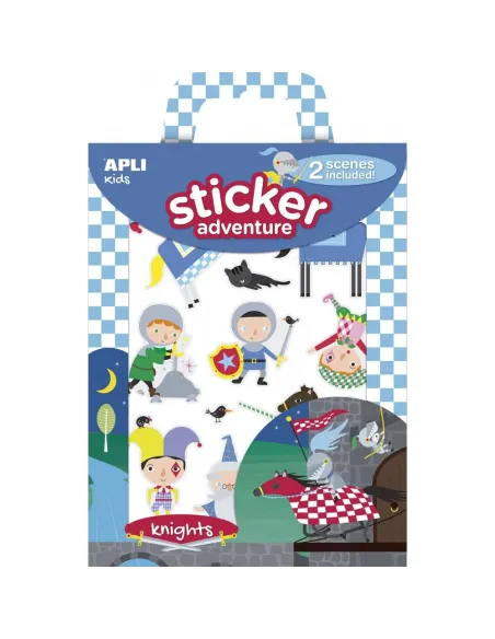 Sticker removibles caballeros mediavales