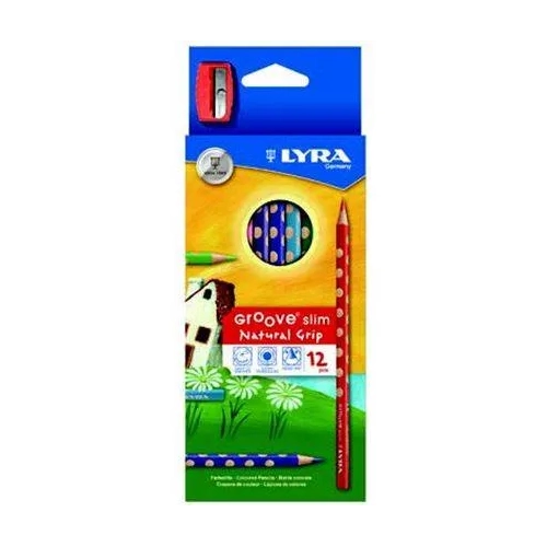 Lapices de colores Lyra groove slim grip mas afilalapiz