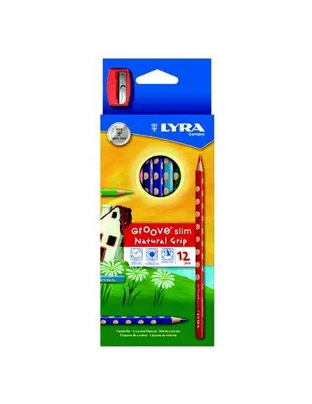 Lapices de colores Lyra groove slim grip mas afilalapiz