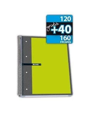 Cuaderno Enri cuadriculado A4 160 hojas
