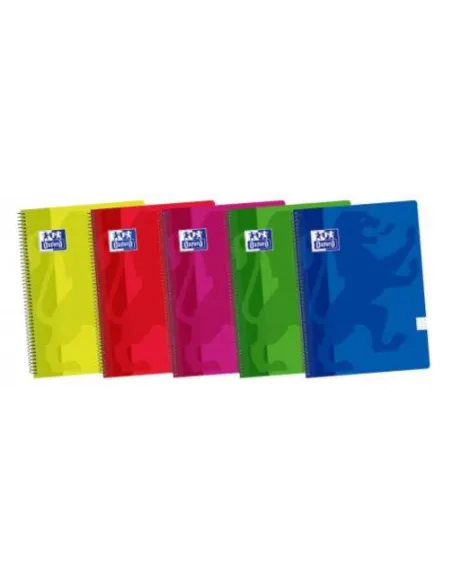 Block oxford folio cuadricula 5x5 tapa plastica colores surtidos